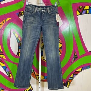 NWT, Inc Denim. Jewel Details. Boot Cut. Size 2. Beautifully Sandblasted
